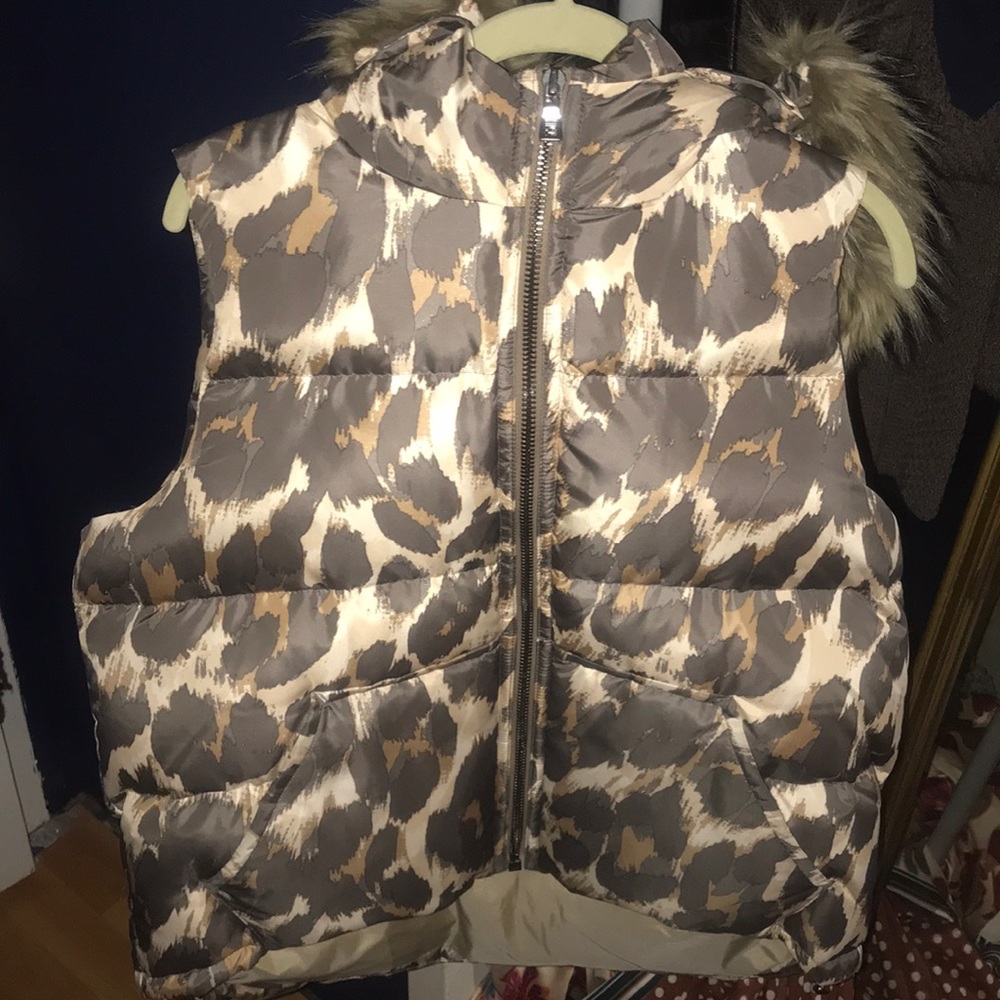 Coach Cheetah Fur Vest